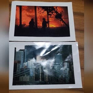 - This is New York photos  set of 2 from September 11 2001 Collectable Art Print